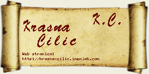 Krasna Cilić vizit kartica
